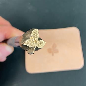 IPCR-25 Craft, Üç Yapraklı Yonca Şekilli Deri Baskı Stamp, Deri Hobi El Aleti