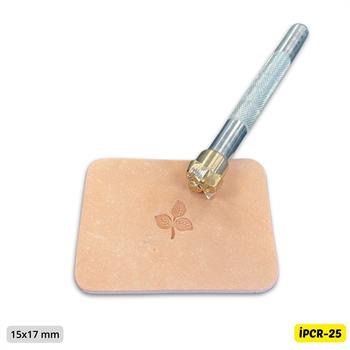 IPCR-25 Craft, Üç Yapraklı Yonca Şekilli Deri Baskı Stamp, Deri Hobi El Aleti
