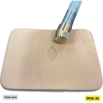 IPCR-35 Craft, Yaprak Şekilli Deri Baskı Stamp, Deri Hobi El Aleti