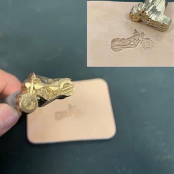 IPCR-36 Craft, Motosiklet Şekilli Deri Baskı Stamp, Deri Hobi El Aleti