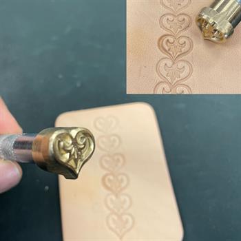 IPCR-46 Craft, Kalp Şekilli Deri Baskı Stamp, Deri Hobi El Aleti