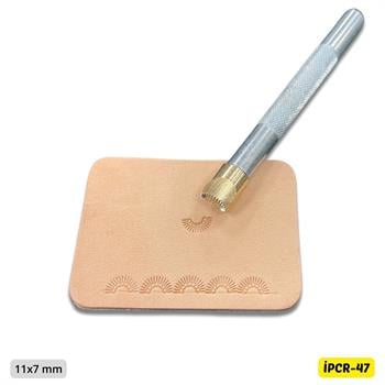 IPCR-47 Craft, Yarım Güneş Şekilli Deri Baskı Stamp, Deri Hobi El Aleti