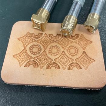 IPCR-51 Craft, Güneş Şekilli Deri Baskı Stamp, Deri Hobi El Aleti