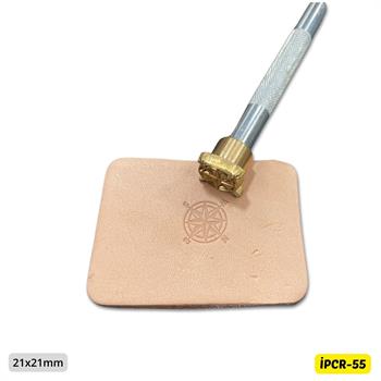 IPCR-55 Craft, Pusula Şekilli Deri Baskı Stamp, Deri Hobi El Aleti