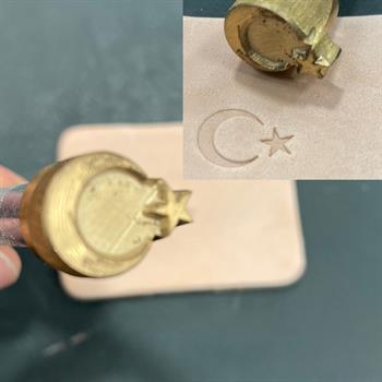 IPCR-57 Craft, Türk Bayrağı Şekilli Deri Baskı Stamp, Deri Hobi El Aleti
