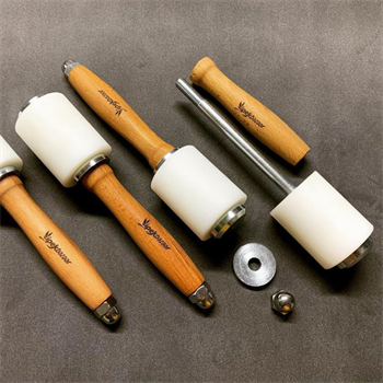 Ayarlı Plastik Tokmak Ahşap Saplı Deri El Aleti