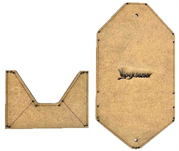 ib03 Deri Hobi Kartlık Cüzdan Şablonu 2 Parça Kalıp 