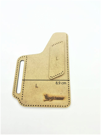 ib07 Deri Hobi Kemer Telefon Kılıfı Şablonu 2 Parça Kalıp 