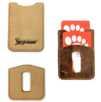 ib05 Deri Hobi Mini Kartlık Şablonu 2 Parça Kalıp 