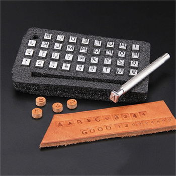 ipekbazaar Hobi Deri 4 mm Harf ve Numara Baskı Seti 37 Parça