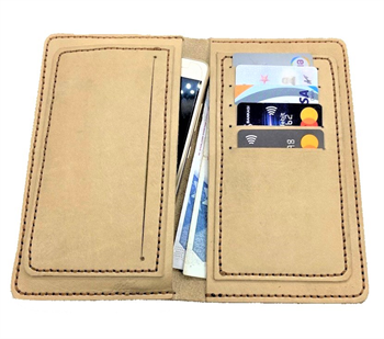 ib01 Deri Hobi Dikey Deri Cüzdan Şablonu 4 Parça Kalıp 