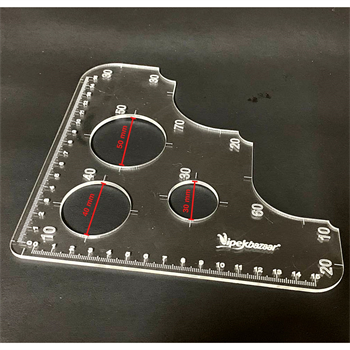 Hobi Deri Kenar Ovalleme Cetveli 15 cm Deri El Aleti