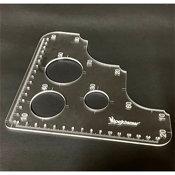 Hobi Deri Kenar Ovalleme Cetveli 15 cm Deri El Aleti
