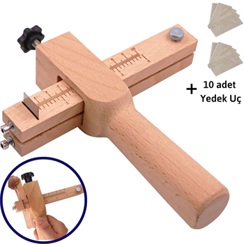 Deri Kemer Şerit Kesme Bıçağı 0-10 cm Genişlik Deri El Aleti