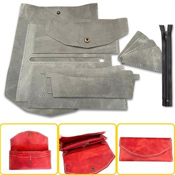 ISTANBUL Fermuarlı Kadın Cüzdan, Hakiki Deri Cüzdan Kartlık Kendin Yap Seti