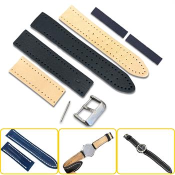 İzmir Saat Kordonu Yapım Seti, Hakiki Deri Kendin Yap Saat Kayışı, 2,4 cm Pim Genişliği