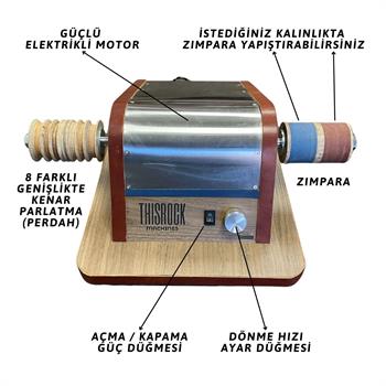 Deri Kenar Zımpara ve Parlatma Makinası, Dramel & Perdah, Deri Hobi El Aleti