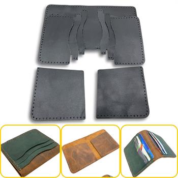 Koza Pro 6 Kartlı Hakiki Deri Cüzdan Kendin Yap Seti