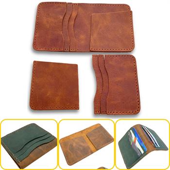 Koza Pro 6 Kartlı Hakiki Deri Cüzdan Kendin Yap Seti