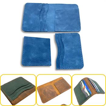 Koza Pro 6 Kartlı Hakiki Deri Cüzdan Kendin Yap Seti