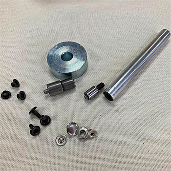 Alternatif Tulumba Set, Kuşgözü Perçin Çıtçıt Kalıpları İçin Elde Vurma Aparatı, Metal Çubuk ve Daire