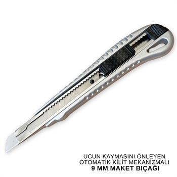 Lacco Maket Bıçağı 9 mm + 10 Adet Yedek Uç