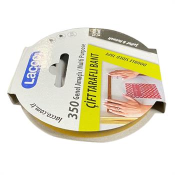 Lacco 350 Genel Amaçlı Çift Taraflı Bant 12 mm 25 Metre