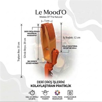 Le MooDO Deri Saraç Dikiş Mengenesi ( Kolay Kilitleme )