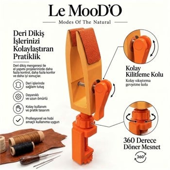 Le MooDO Deri Saraç Dikiş Mengenesi ( Kolay Kilitleme )