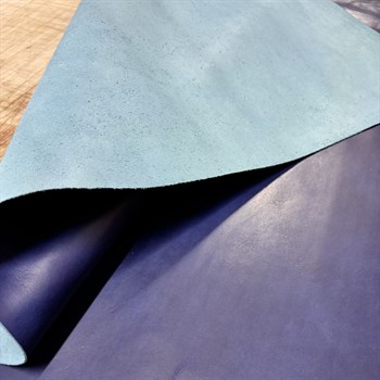Lorena Vejetal Mavi 1.2mm, Deri Hobi Uğraşı İçin Hakiki Parça Deri 