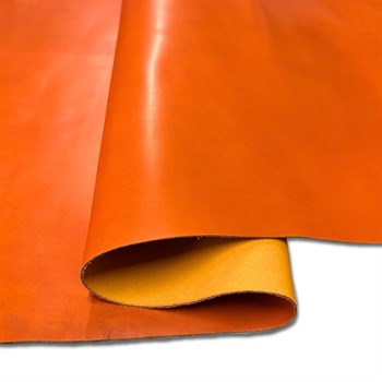 Lorena Vejetal Turuncu 1.2mm, Deri Hobi Uğraşı İçin Hakiki Parça Deri 
