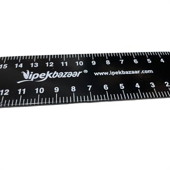 İpekbazaar 30 cm L Cetvel Çelik Gönye, Deri Hobi El Aleti