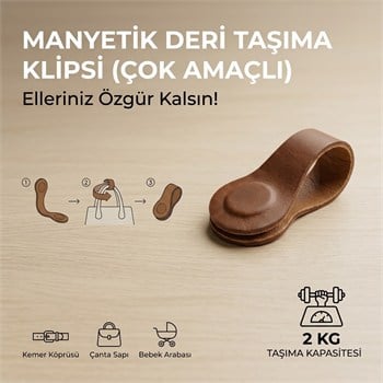 Manyetik Deri Taşıma Klipsi – Çok Amaçlı Günlük Taşıyıcı