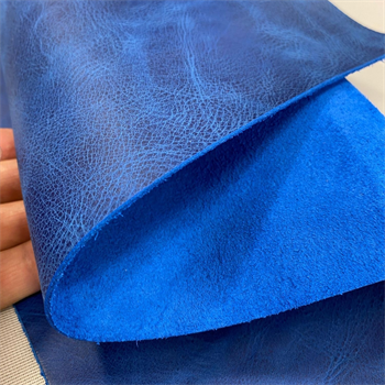 Mavi Tiana Crazy Deri 1.2-1.4 mm, Deri Hobi İçin Crazy Deri Hakiki Deri Parçası