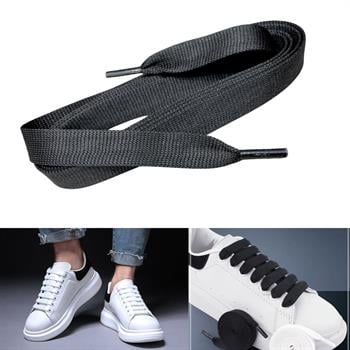 Mcqueen Uyumlu Spor Bağcık,  Extra Geniş Yassı Ayakkabı Bağcığı, Shoelace, 1 Çift