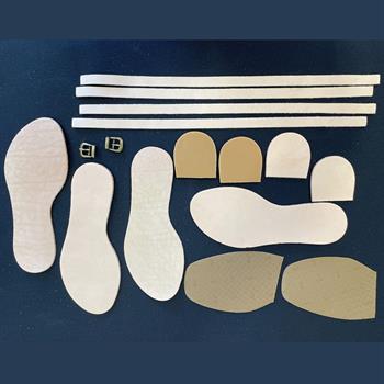 MD02 Hakiki Deri Bodrum Sandaleti Yapım Seti, Model-02