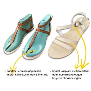 MD04 Hakiki Deri Bodrum Sandaleti Yapım Seti, Model-04