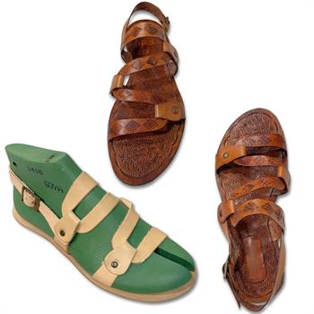 MD04 Hakiki Deri Bodrum Sandaleti Yapım Seti, Model-04