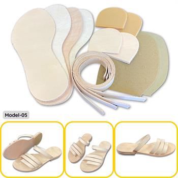 MD05 Hakiki Deri Bodrum Sandaleti Yapım Seti, Model-05