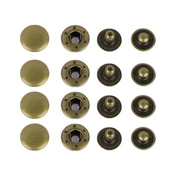 Metal Çıtçıt Alfa -15 mm, [25 Takım]