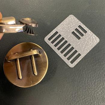 Metal Yaylı Çanta Kilidi, Antik Renk, 1 Adet