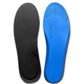 Ortopedik Memory Foam Tabanlık, Konfor & Rahat Ark Takviyeli, Şok Emici Ayakkabı Tabanı, Siyah