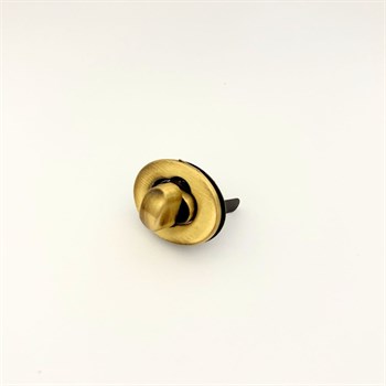 Oval Antik Metal Çanta Kilidi 22x27mm, Çanta Aksesuarı 1 Adet