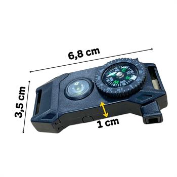 Paracord Bileklik İçin Ateş Başlatıcılı, Düdüklü, Ledli, Bıçaklı, Pusulalı Klips