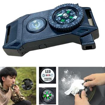 Paracord Bileklik İçin Ateş Başlatıcılı, Düdüklü, Ledli, Bıçaklı, Pusulalı Klips