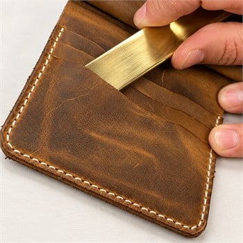 Pirinç Kemik Deri Şekillendirme Aleti – 15 x 2 cm, 3 mm Kalınlık