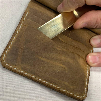 Pirinç Kemik Hobi Deri İşi Şekillendirme İçin Deri El Aleti