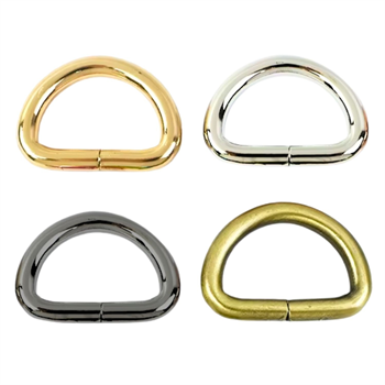 Premium D Halka, KoyuNikel-10 Adet, Metal Çanta Halkası, Deri Hobi Aksesuar 