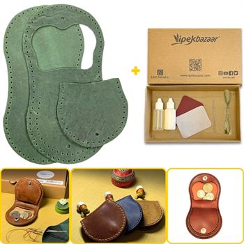 Side Bozuk Para Hakiki Deri Cüzdan Kendin Yap Seti, Diy Parça Deri Hobi Kit