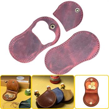 Side Bozuk Para Hakiki Deri Cüzdan Kendin Yap Seti, Diy Parça Deri Hobi Kit